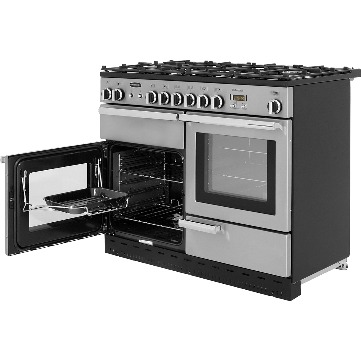 Rangemaster Professional Plus PROP110NGFSS-C 110cm Gas Range Cooker - Stainless Steel - A+-A+ Rated