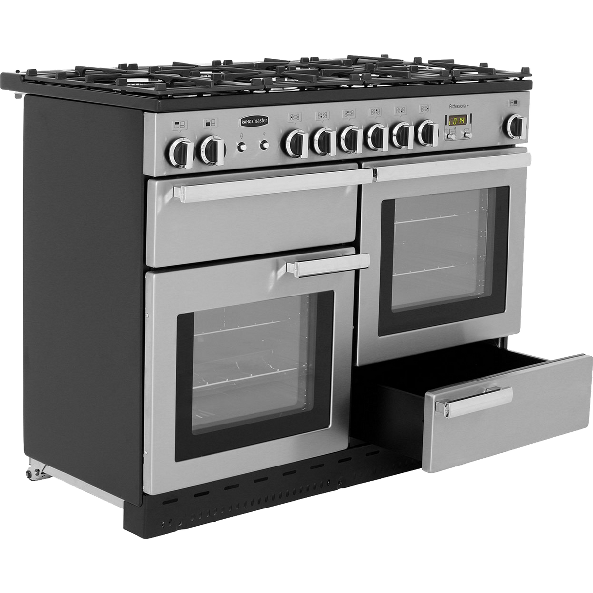 Rangemaster Professional Plus PROP110NGFSS-C 110cm Gas Range Cooker - Stainless Steel - A+-A+ Rated