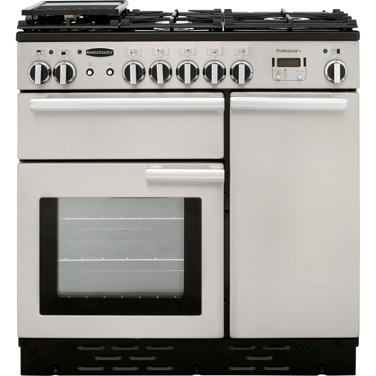 Rangemaster Professional Plus PROP90DFFSS-C 90cm Dual Fuel Range Cooker - Stainless Steel - A-A Rated