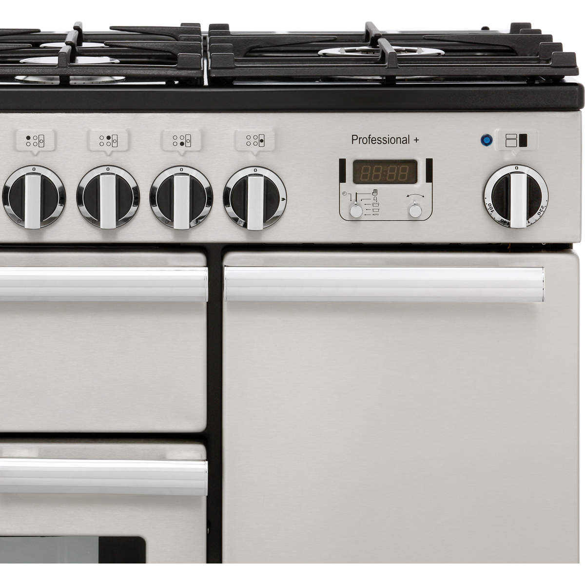 Rangemaster Professional Plus PROP90DFFSS-C 90cm Dual Fuel Range Cooker - Stainless Steel - A-A Rated