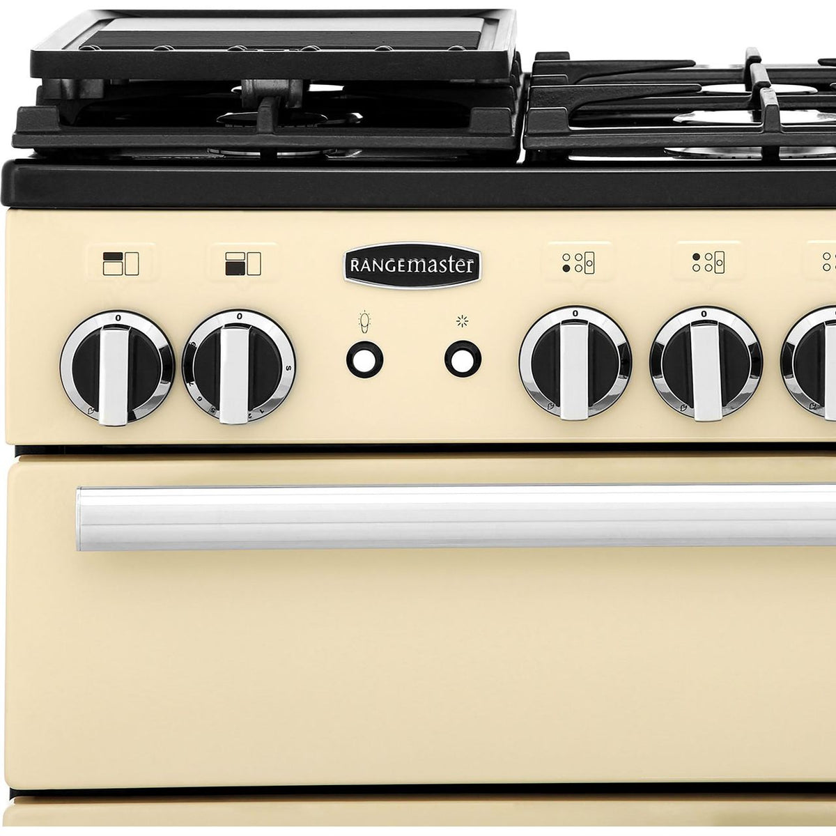 Rangemaster Professional Plus PROP90NGFCR-C 90cm Gas Range Cooker with Electric Fan Oven - Cream - A+-A Rated