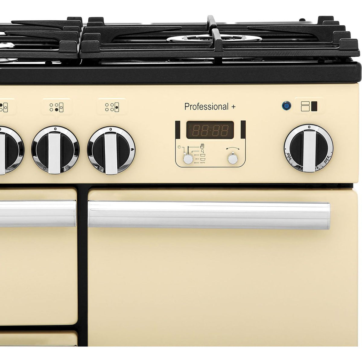 Rangemaster Professional Plus PROP90NGFCR-C 90cm Gas Range Cooker with Electric Fan Oven - Cream - A+-A Rated