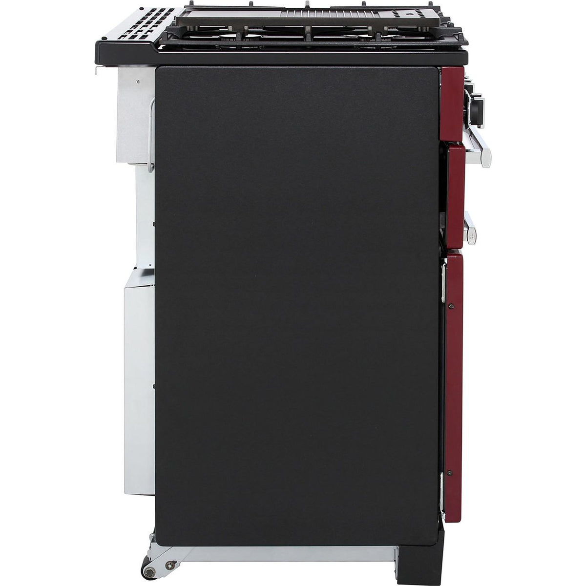 Rangemaster Professional Plus PROP90NGFCY-C 90cm Gas Range Cooker with Electric Fan Oven - Cranberry - A+-A Rated