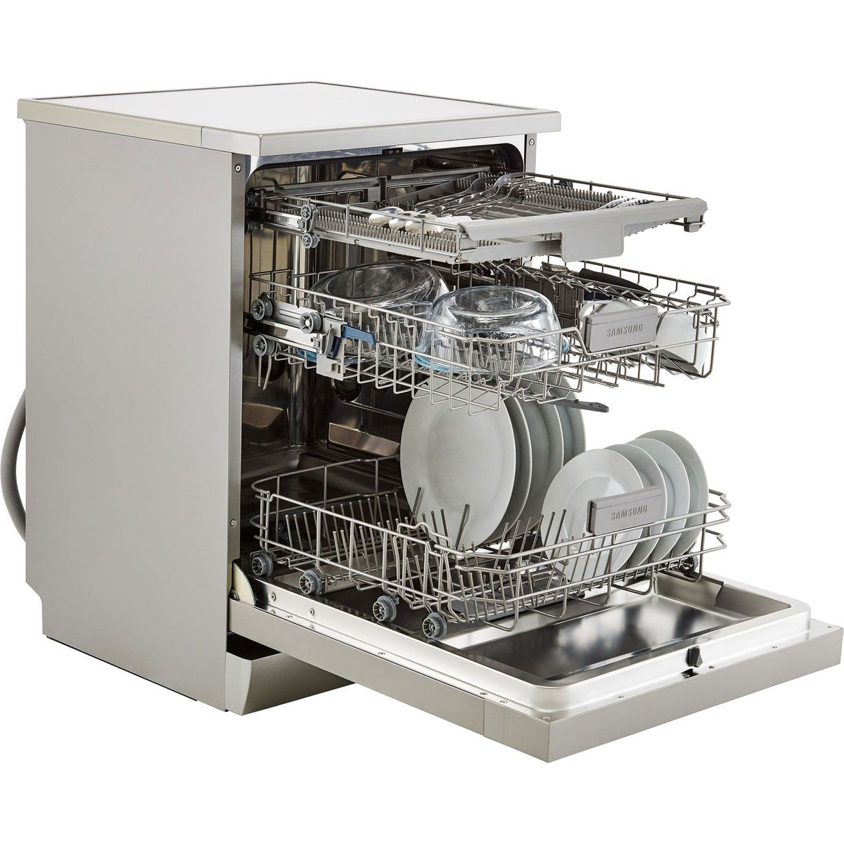 Samsung Series 6 DW60M6050FS Standard Dishwasher - Stainless Steel - E Rated