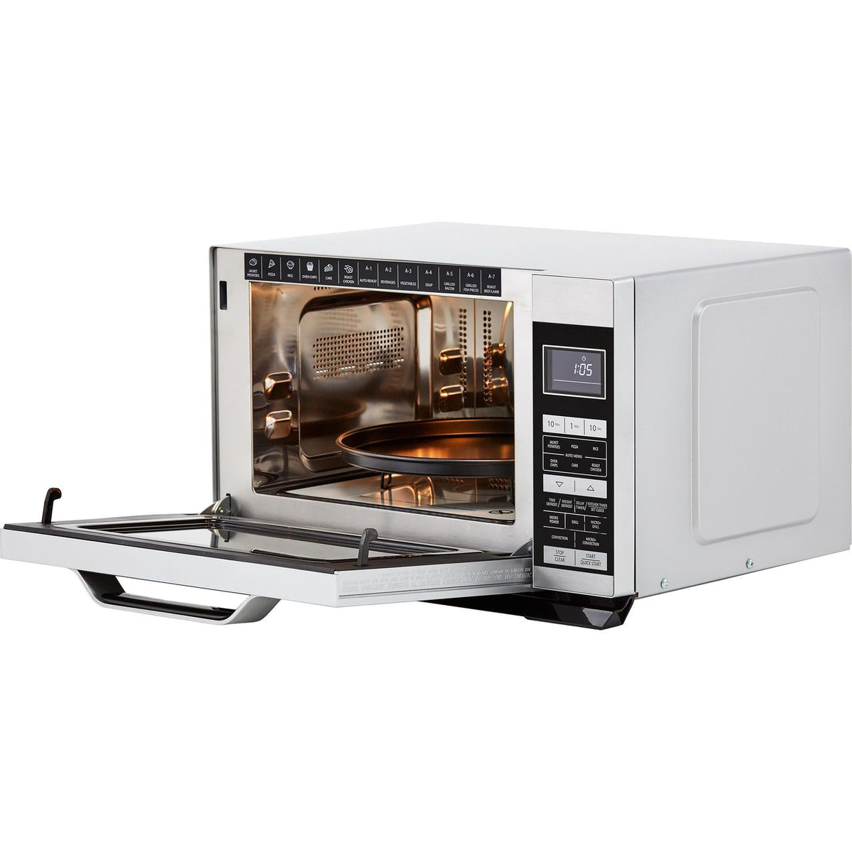 Sharp R861SLM 25 Litre Combination Microwave Oven - Silver