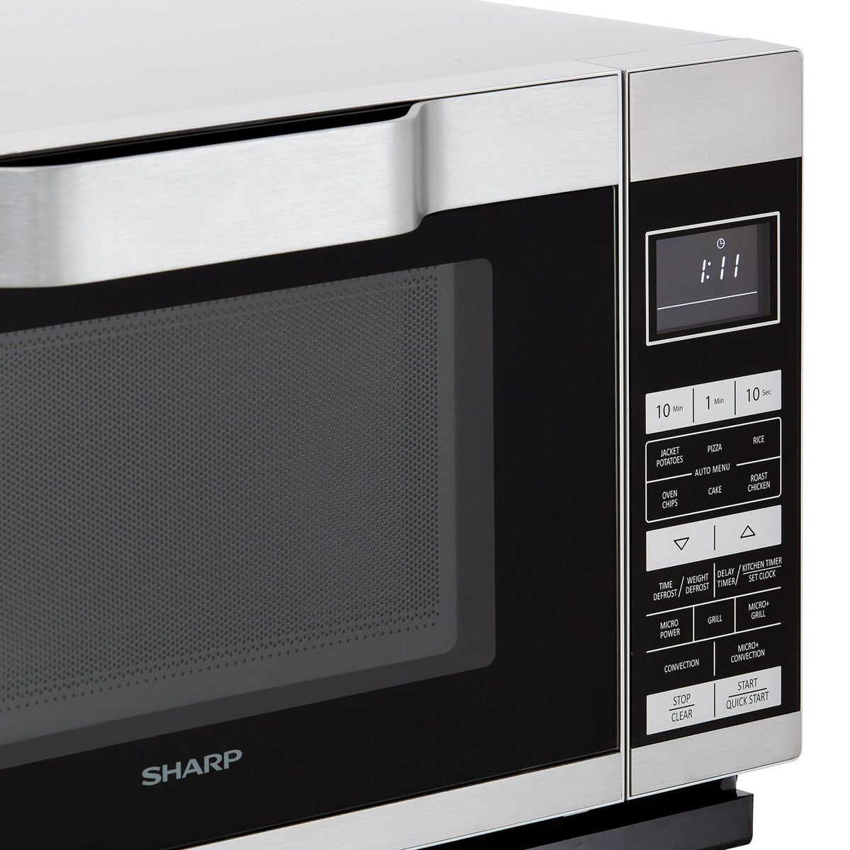 Sharp R861SLM 25 Litre Combination Microwave Oven - Silver