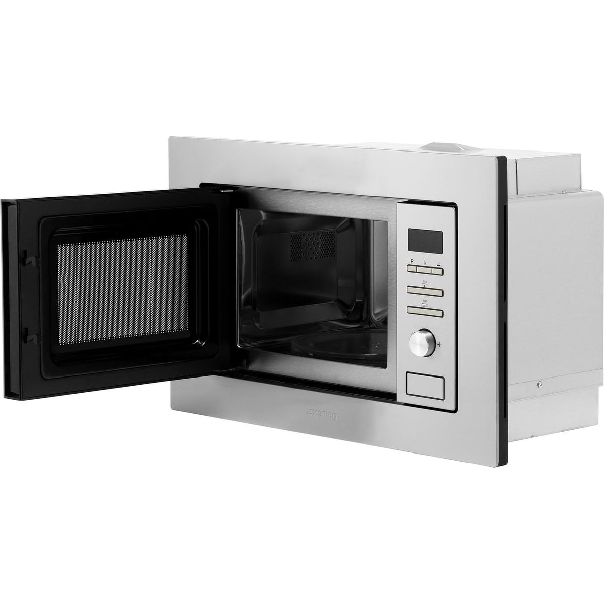 Smeg FMI020X Built In Microwave With Grill - Stainless Steel