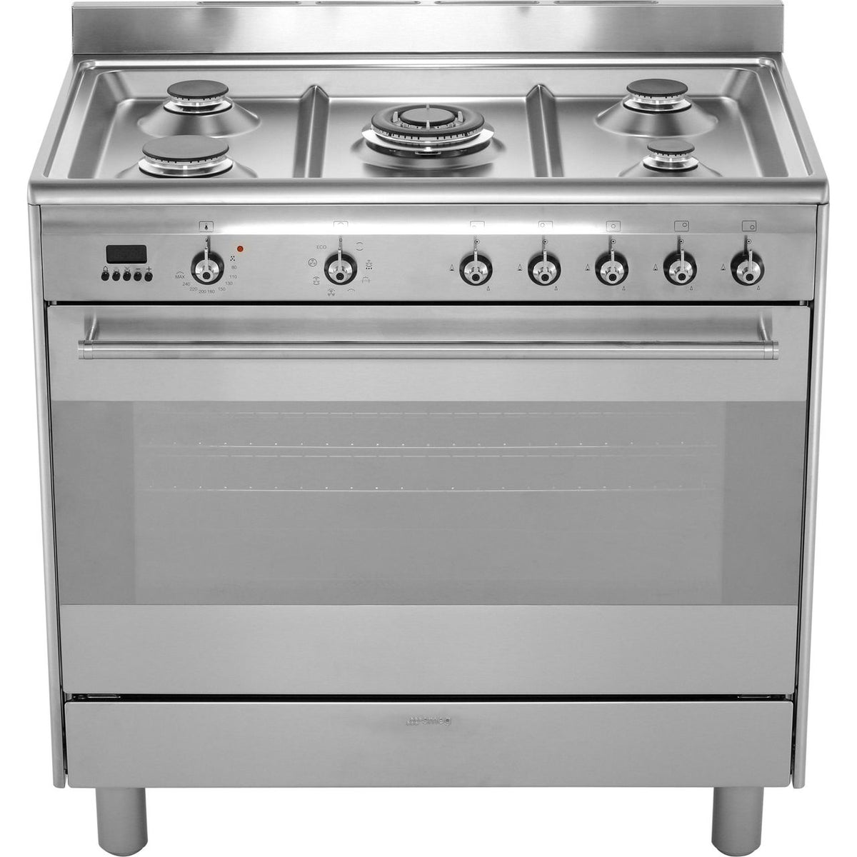 Smeg Concert SUK91MFX9 90cm Dual Fuel Range Cooker - Stainless Steel - A Rated