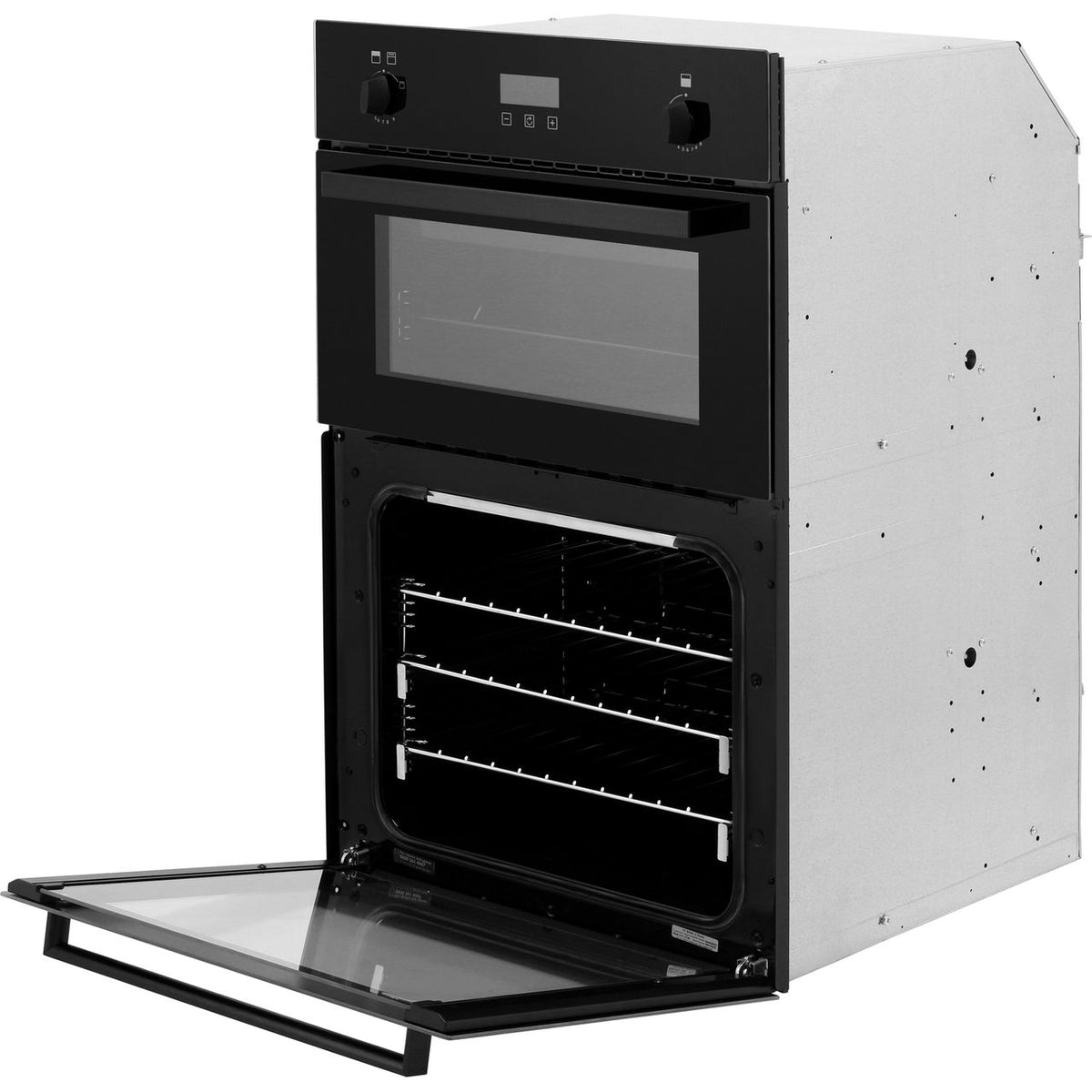 Stoves BI900G Built In Gas Double Oven with Full Width Electric Grill - Black - A-A Rated