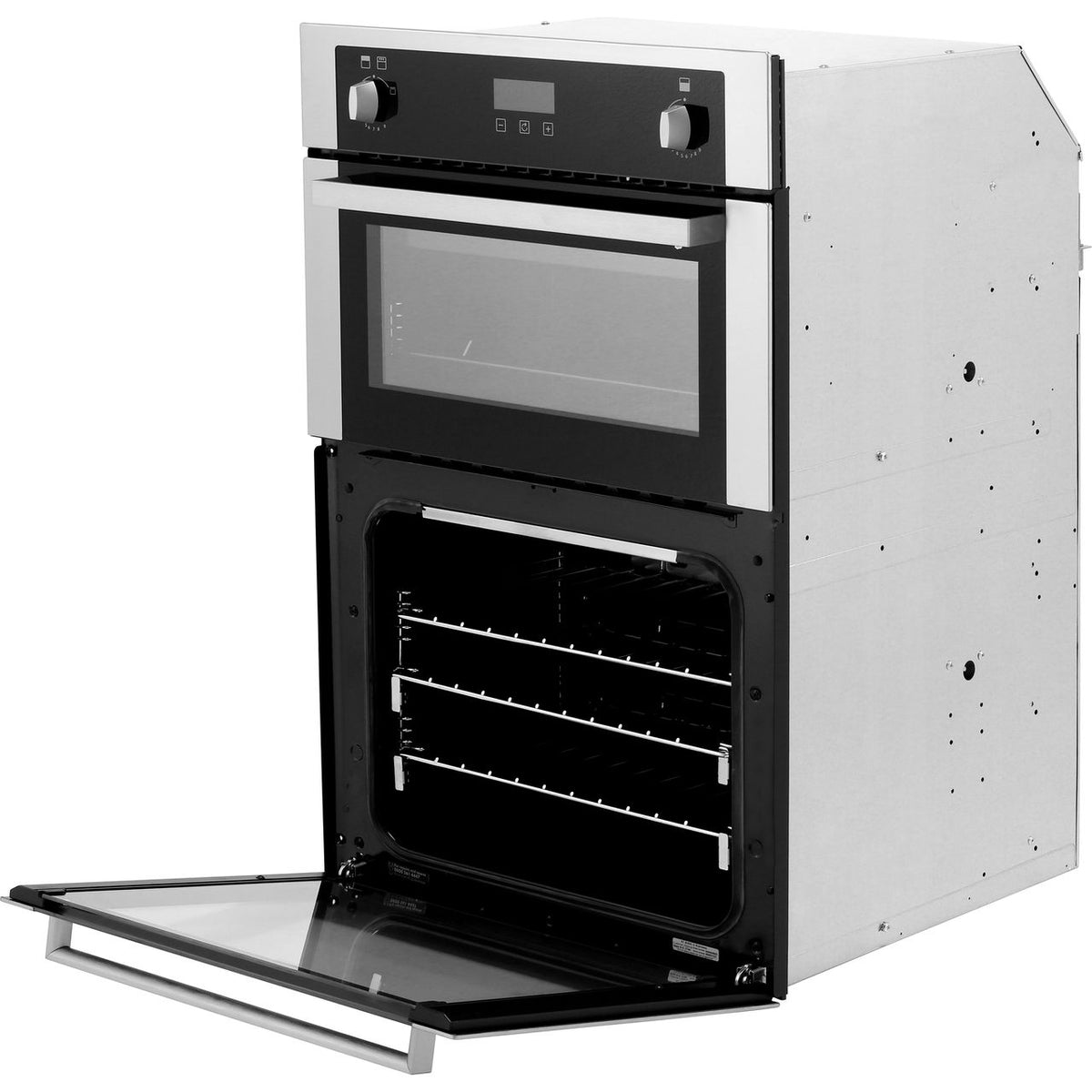 Stoves BI900G Built In Gas Double Oven with Full Width Electric Grill - Stainless Steel - A-A Rated