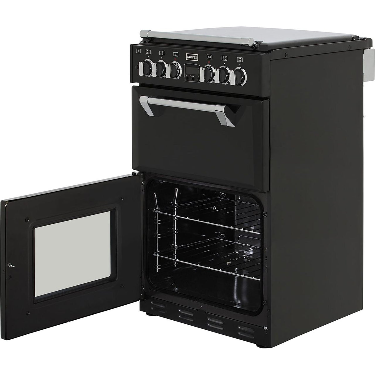 Stoves Mini Range RICHMOND550DFW 55cm Dual Fuel Cooker - Black - A-A Rated