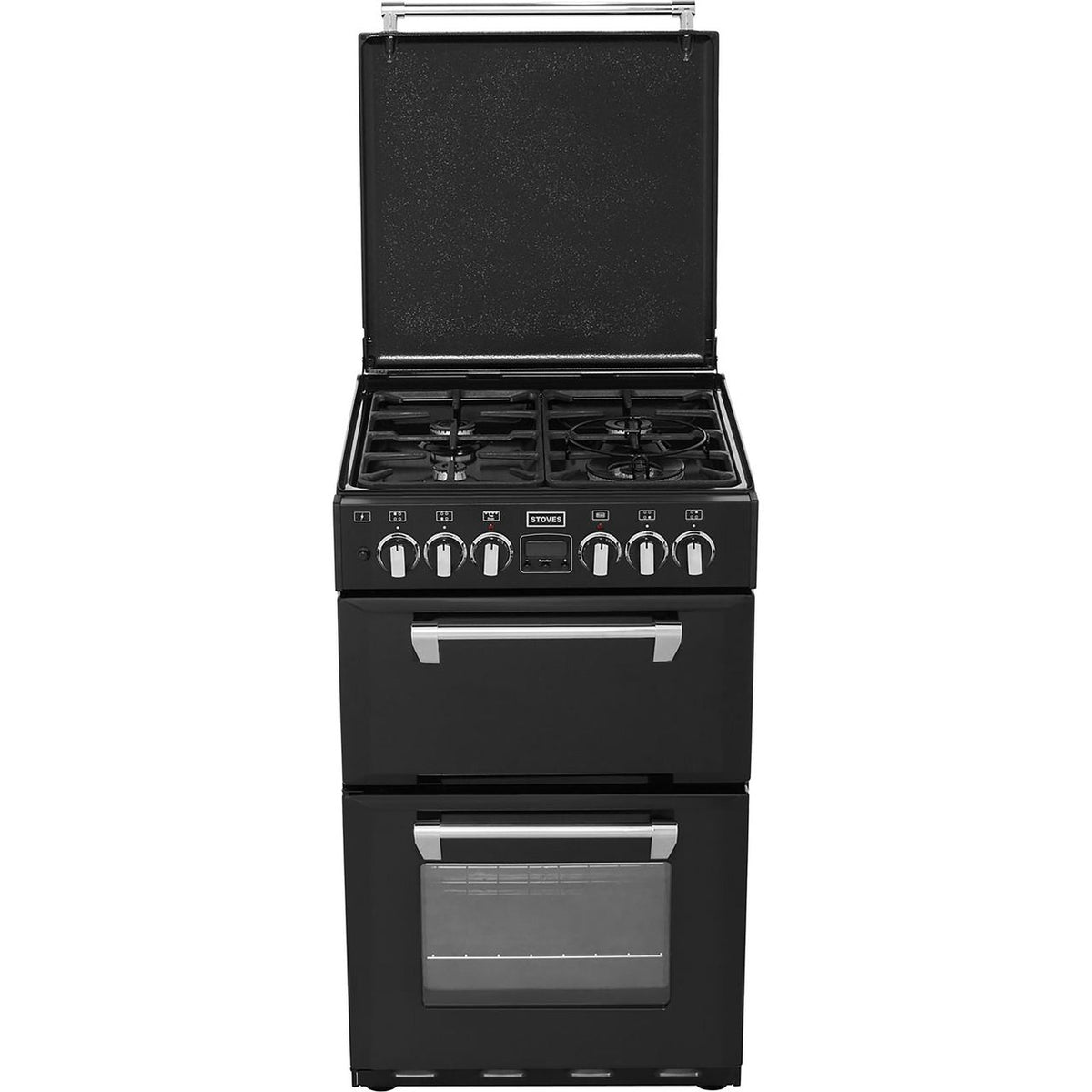 Stoves Mini Range RICHMOND550DFW 55cm Dual Fuel Cooker - Black - A-A Rated