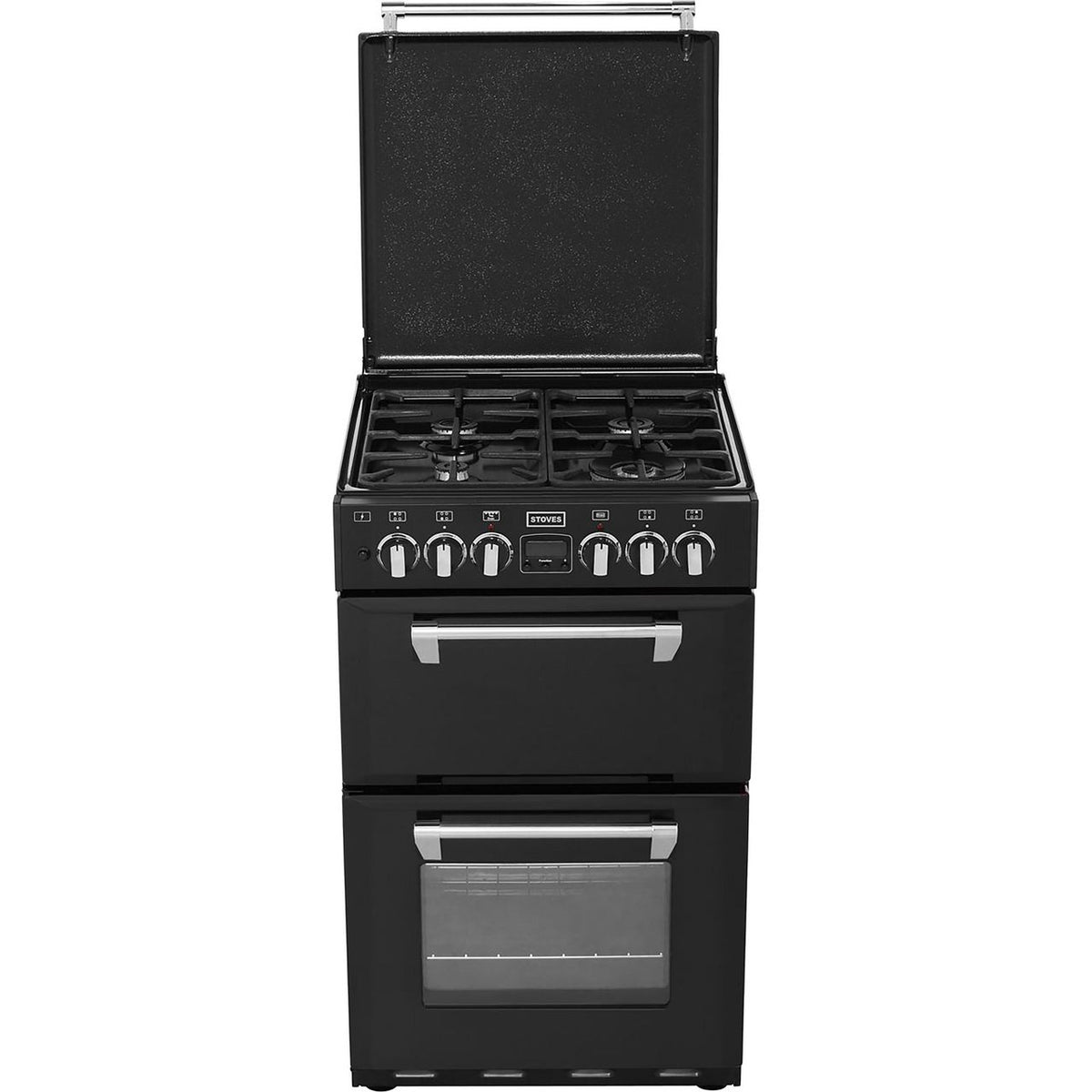 Stoves Mini Range RICHMOND550DFW 55cm Dual Fuel Cooker - Black - A-A Rated