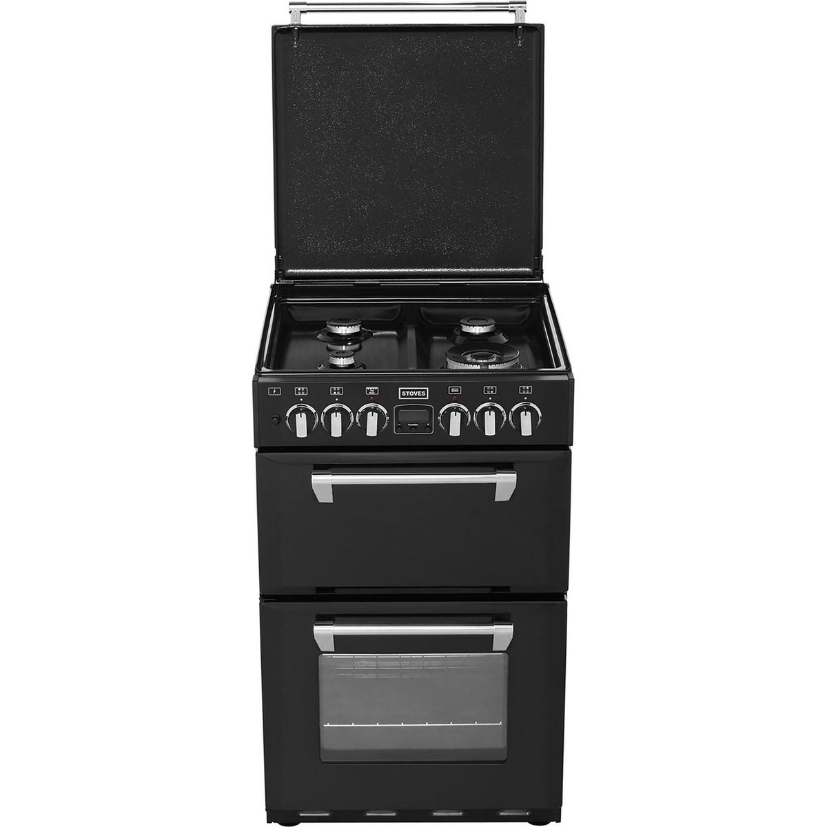 Stoves Mini Range RICHMOND550DFW 55cm Dual Fuel Cooker - Black - A-A Rated