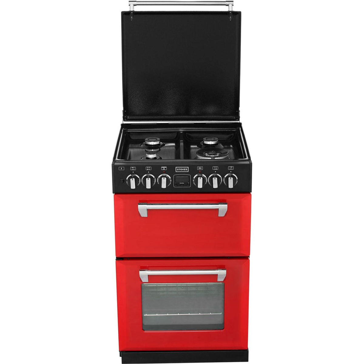 Stoves Mini Range RICHMOND550DFW 55cm Dual Fuel Cooker - Hot Jalapeno - A-A Rated