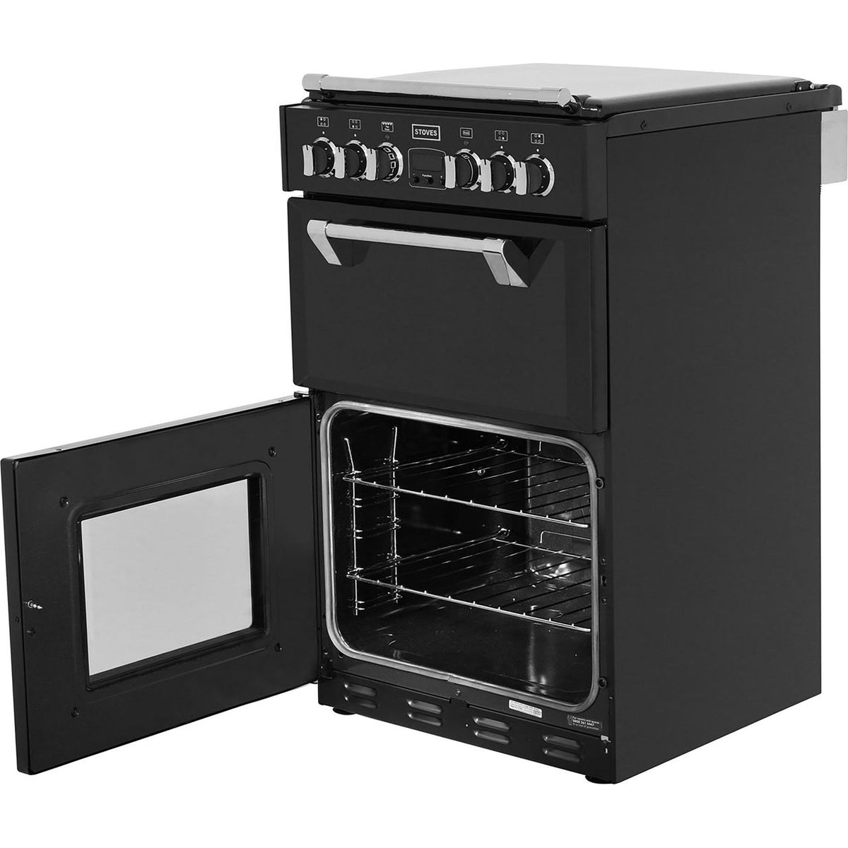 Stoves Mini Range RICHMOND550E 55cm Electric Cooker with Ceramic Hob - Black - A-A Rated