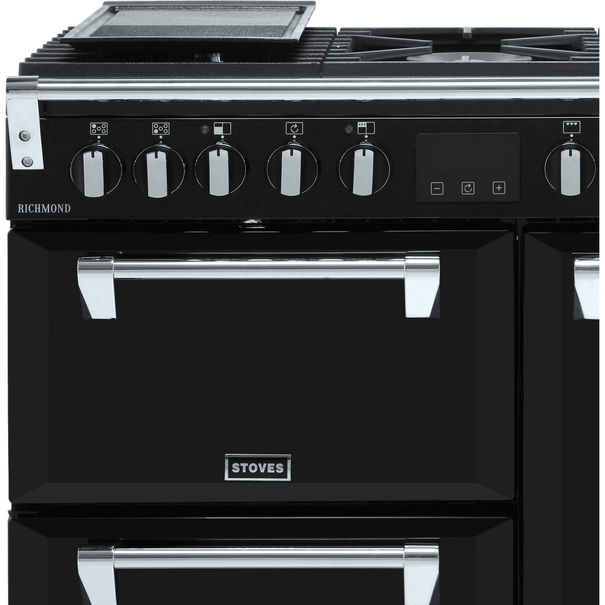 Stoves Richmond S900DF 90cm Dual Fuel Range Cooker - Black - A-A-A Rated