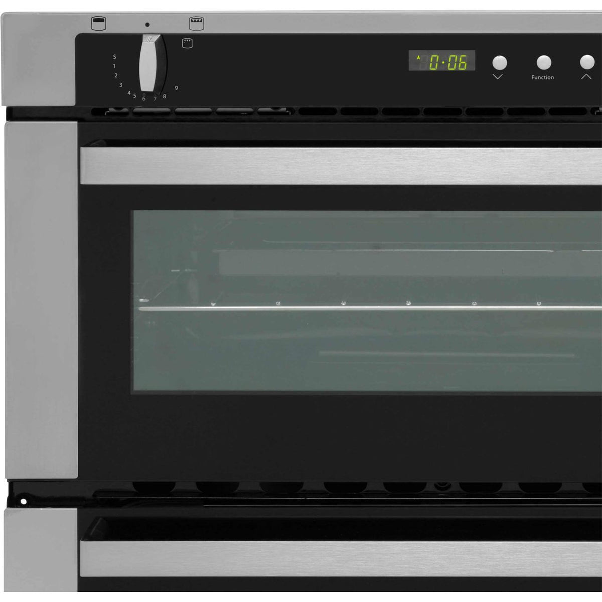 Stoves SGB700PS Built Under Gas Double Oven with Full Width Electric Grill - Stainless Steel - A-A Rated