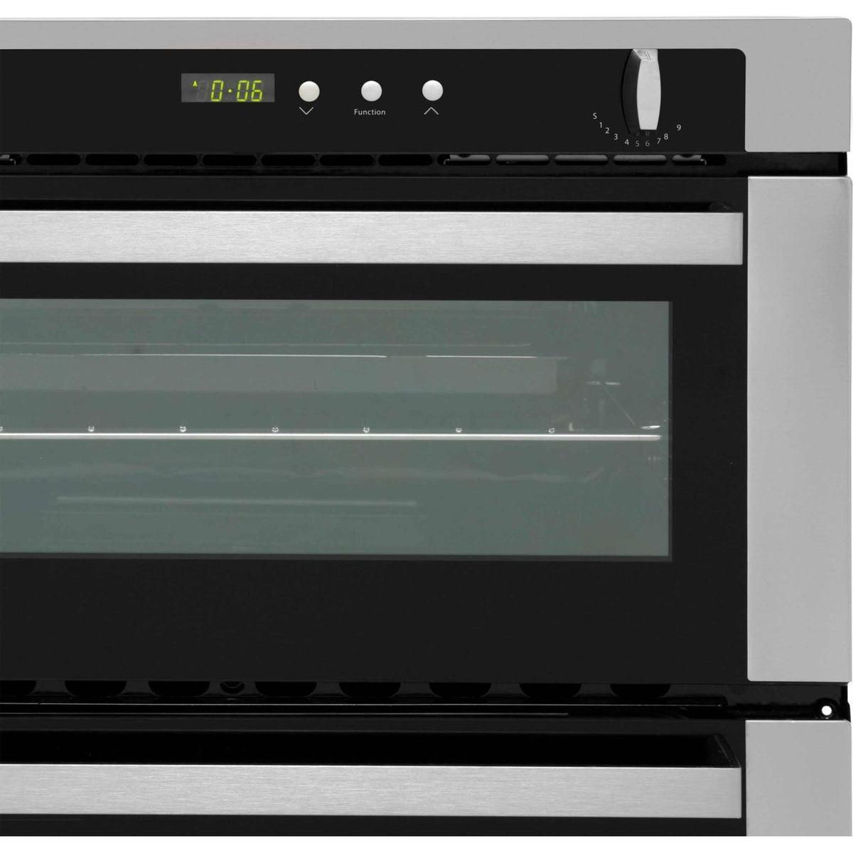 Stoves SGB700PS Built Under Gas Double Oven with Full Width Electric Grill - Stainless Steel - A-A Rated