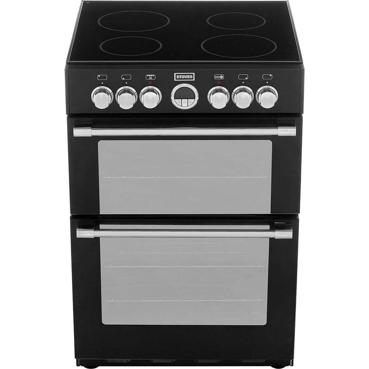 Stoves STERLING600E 60cm Electric Cooker with Ceramic Hob - Black - A-A Rated