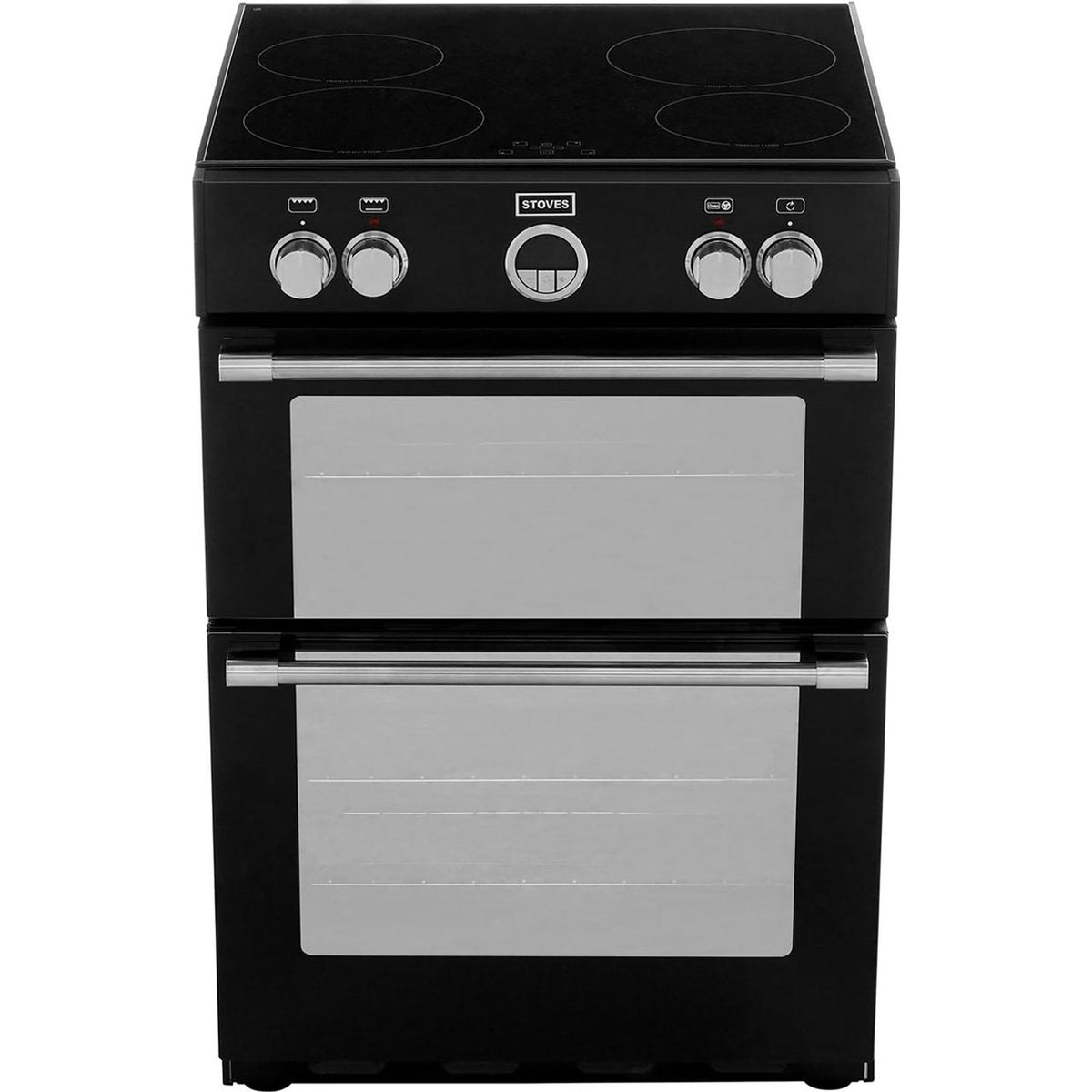 Stoves Sterling600MFTi 60cm Electric Cooker with Induction Hob - Black - A-A Rated