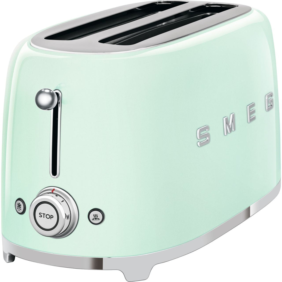 Smeg 50's Retro TSF02PGUK 4 Slice Toaster - Pastel Green