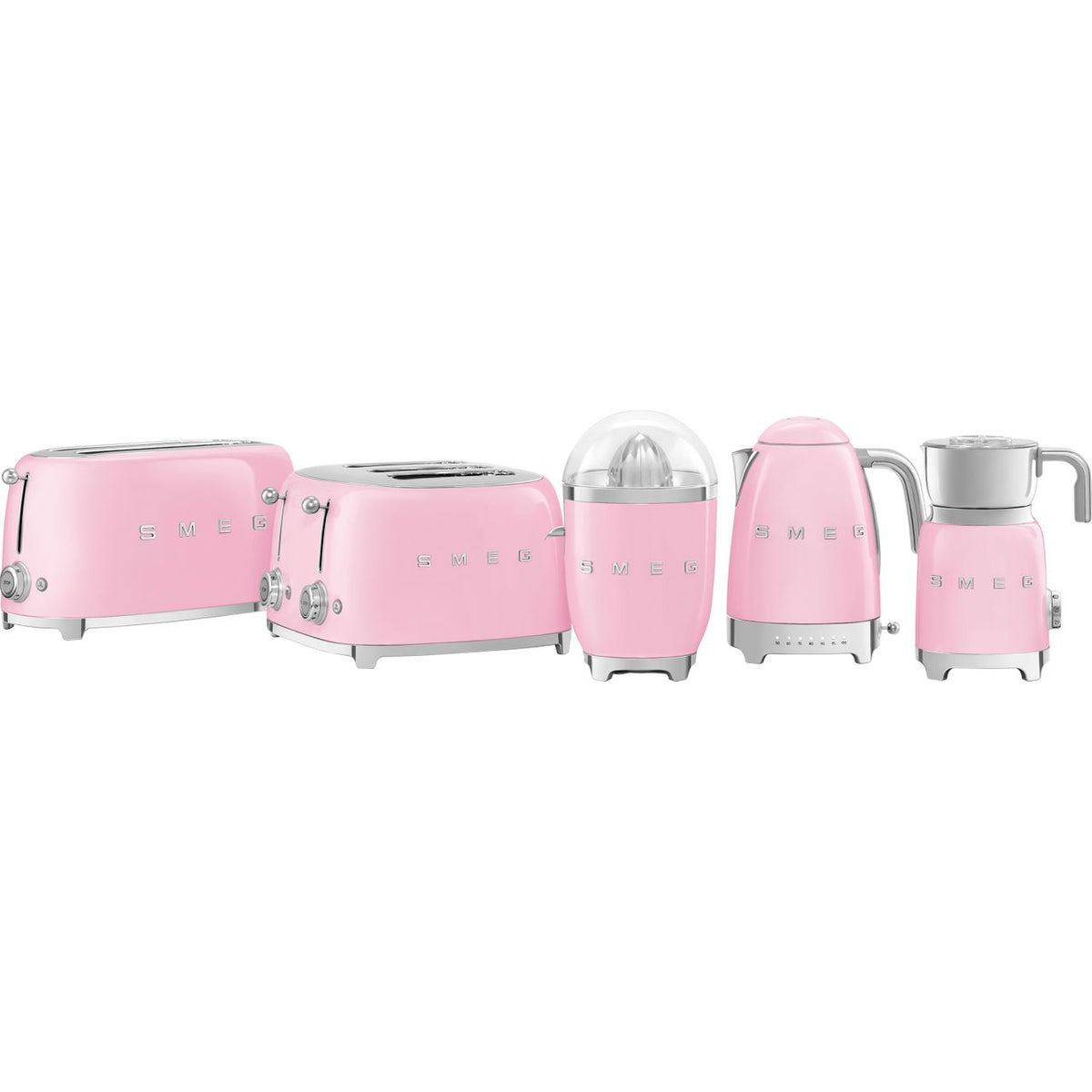 Smeg 50's Retro TSF03PKUK 4 Slice Toaster - Pink