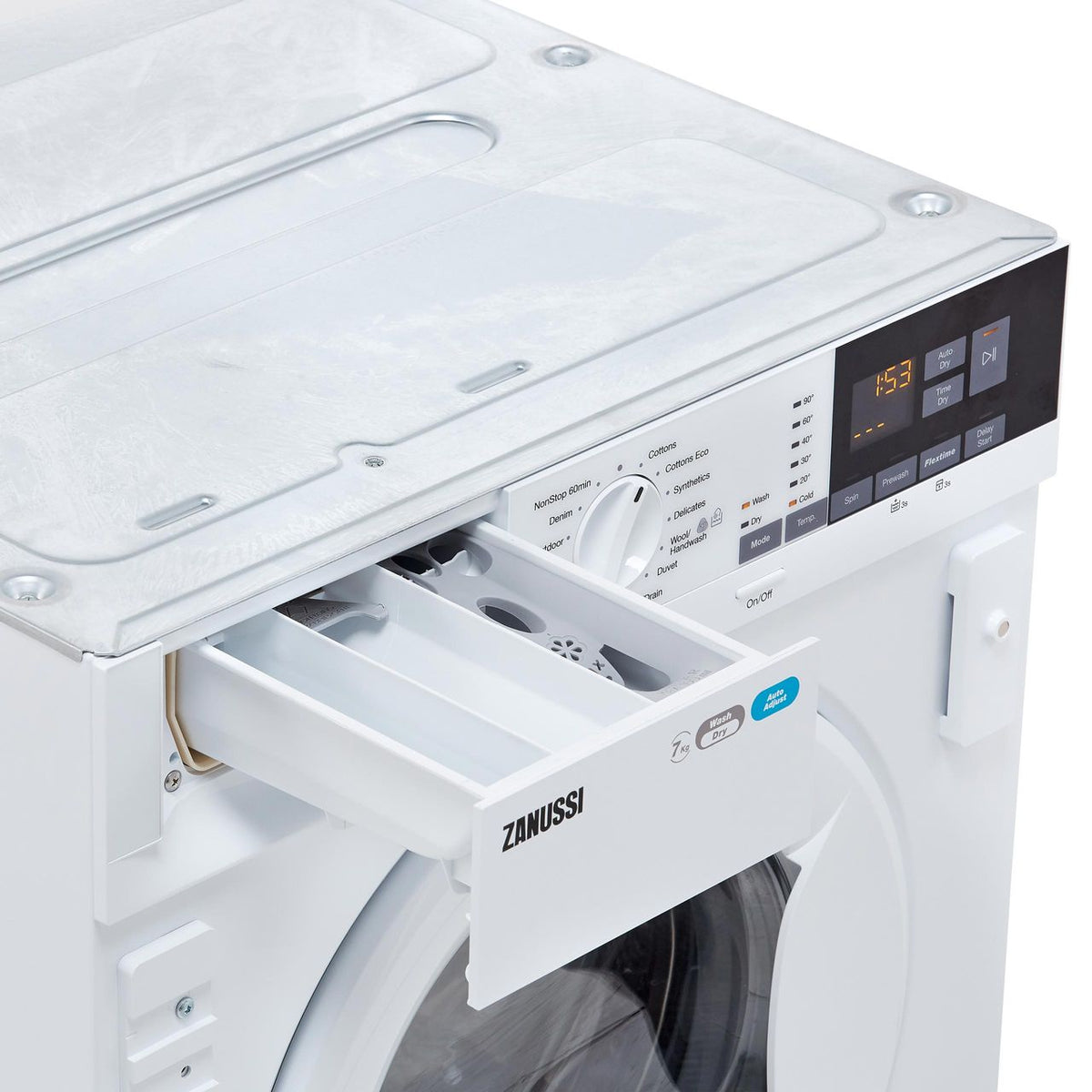 Zanussi Z716WT83BI Integrated 7Kg - 4Kg Washer Dryer with 1550 rpm - White - E Rated