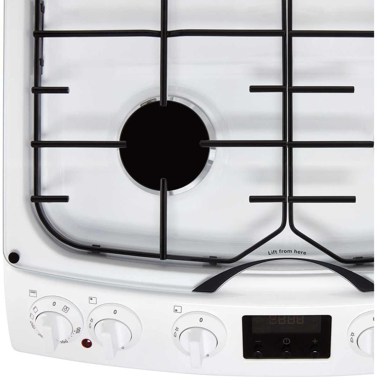 Zanussi ZCK66350WA 60cm Dual Fuel Cooker - White - A-A Rated