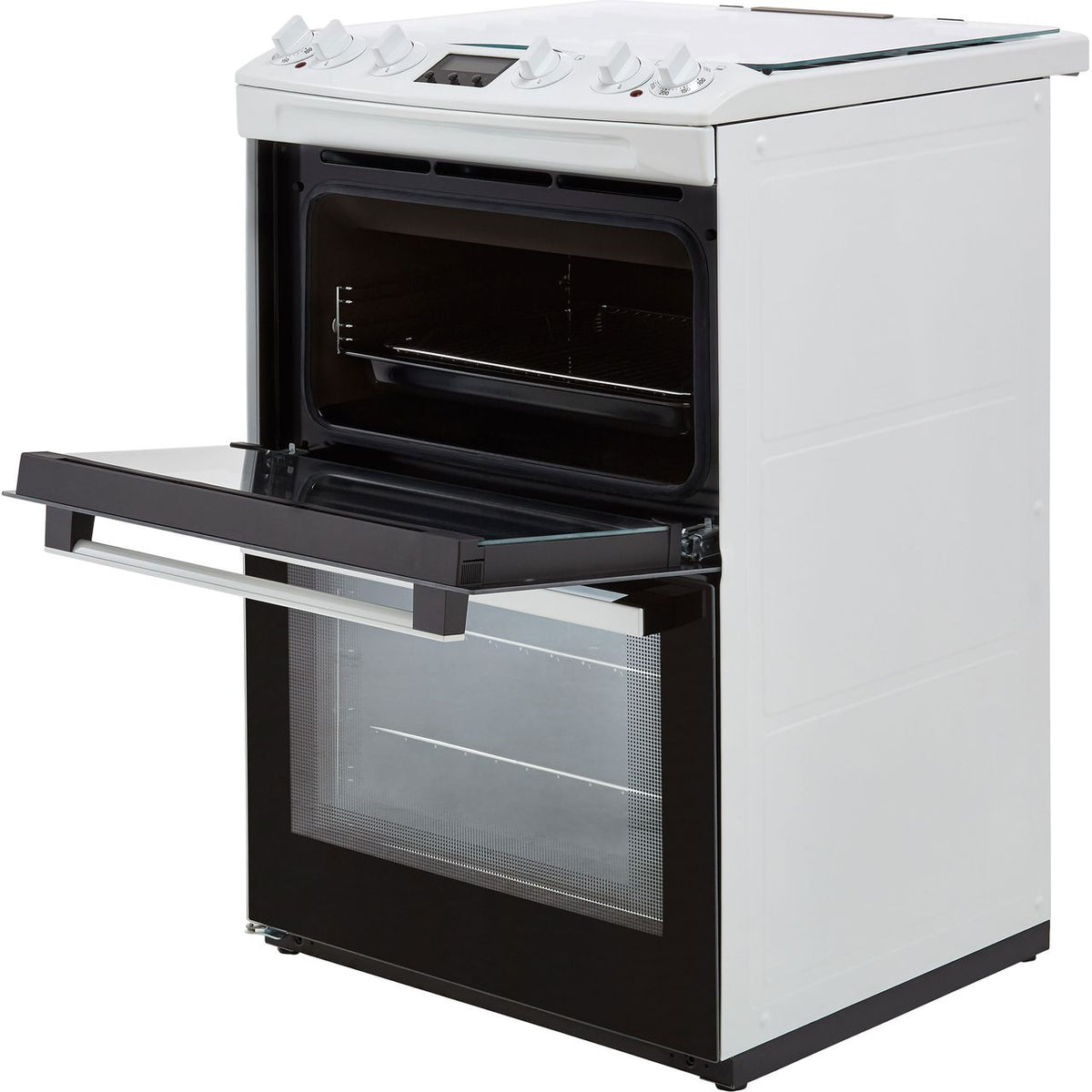 Zanussi ZCK66350WA 60cm Dual Fuel Cooker - White - A-A Rated