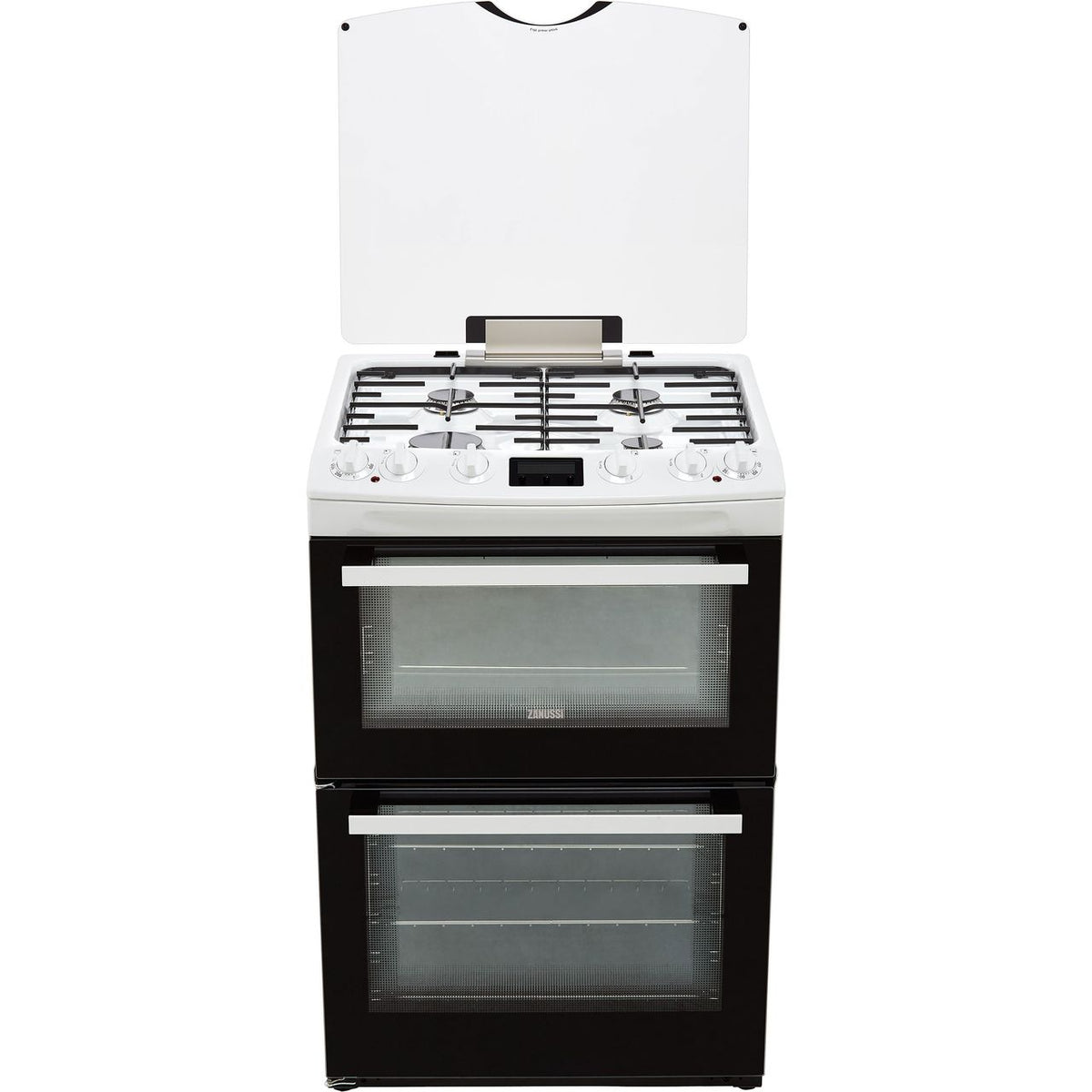 Zanussi ZCK66350WA 60cm Dual Fuel Cooker - White - A-A Rated