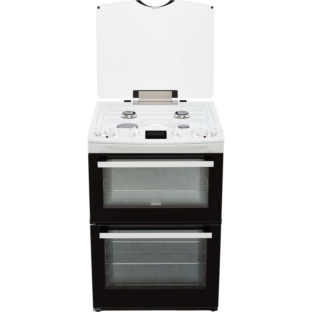 Zanussi ZCK66350WA 60cm Dual Fuel Cooker - White - A-A Rated