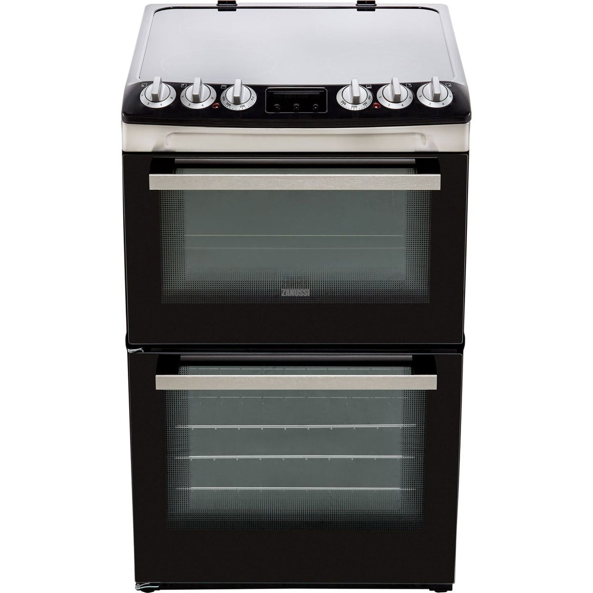 Zanussi ZCV46250XA 55cm Electric Cooker with Ceramic Hob - Stainless Steel - A-A Rated