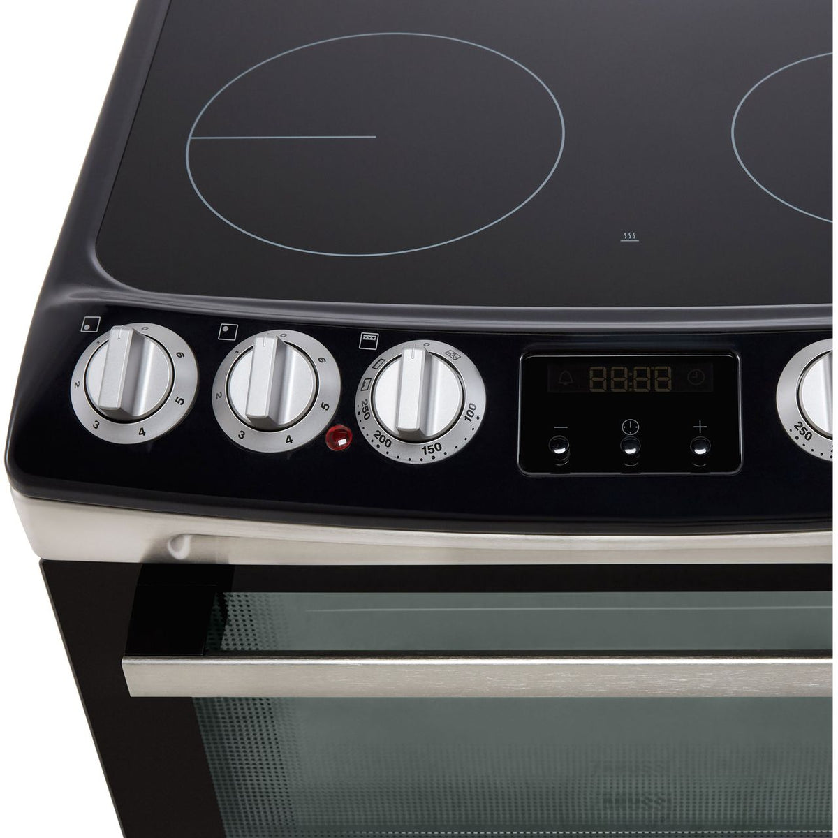 Zanussi ZCV46250XA 55cm Electric Cooker with Ceramic Hob - Stainless Steel - A-A Rated