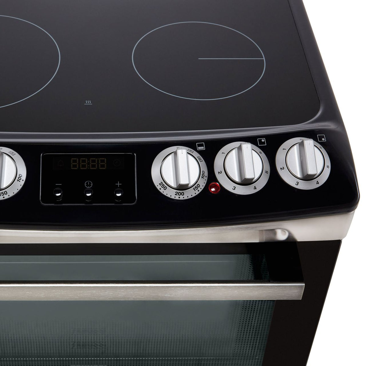 Zanussi ZCV46250XA 55cm Electric Cooker with Ceramic Hob - Stainless Steel - A-A Rated