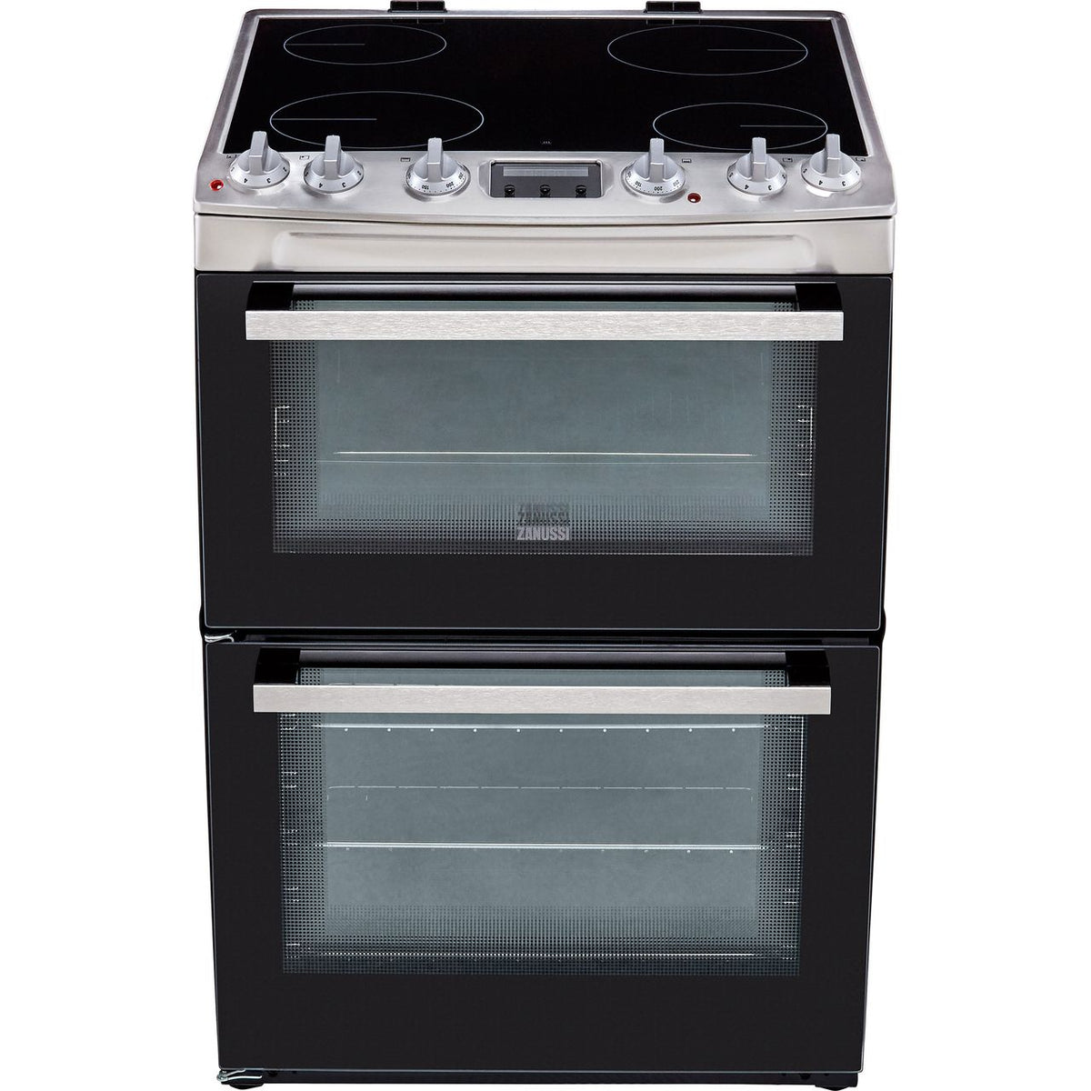 Zanussi ZCV66250XA 60cm Electric Cooker with Ceramic Hob - Stainless Steel - A-A Rated